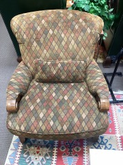 Checkered Arm Chair