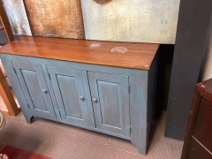 Blue Wood Dresser