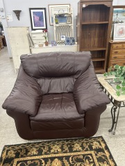 Oversized Leather Chair