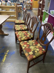 Groovy Floral Harp Back Dining Chair (each)