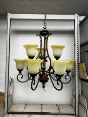 Portfolio Rubbed Bronze Chandelier