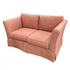 Woodmark Originals  Pink Striped Loveseat