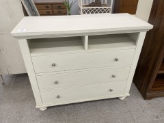 Off White 3 Drawer Dresser
