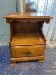 Vintage Traditional Maple Nightstand
