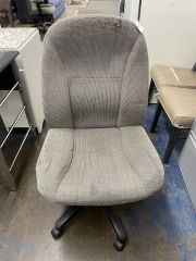 Grey Upholstered Office Chair