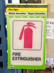 DS Fire Extinguisher Sign