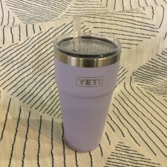 YETI Rambler 26 oz Stackable Cup with a Straw Lid in the limited edition Cosmic Lilac color.