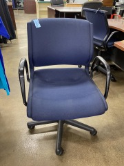 Blue Rolling Office Chair