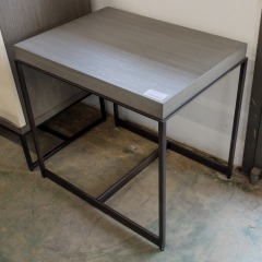 Ethan Allen End Table with Metal Frame
