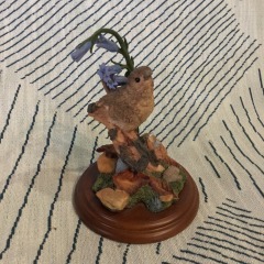 Country Artists Malvern Wren with Bluebells figurine