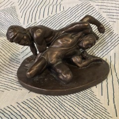 Replica of the famous ancient Roman marble statue known as \