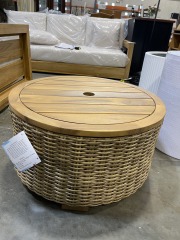 Anguilla Wicker Storage Outdoor Coffee Table
