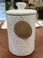 White Ceramic Canister