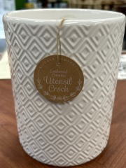 White Ceramic Utensil Crock