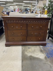 Well Loved Dark Wood Finish Dresser