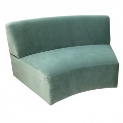 Arhaus Furn. Curved Teal Sectional  PC