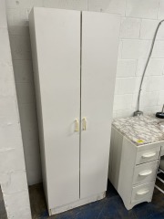 Tall White Cabinet