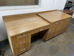 Workshop Cabinet \/ Desk 2 Piece
