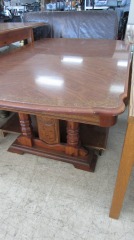 Inlayed Dining Table w\/Leaf