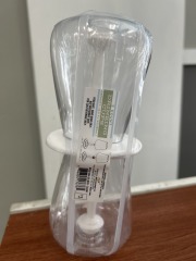 2 count plastic drink cups with stems