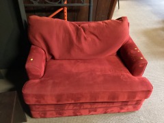Red LaZBoy Arm Chair