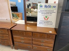 6 Drawer Dresser w\/ Mirror
