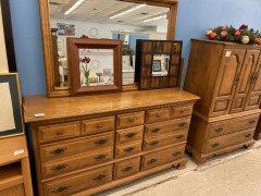9 Drawer Bureau w\/ mirror