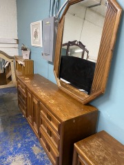 MCM Pencil Reed G Crespi Style Dresser