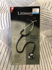 Black Littmann Classic II Pediatric Stethoscope