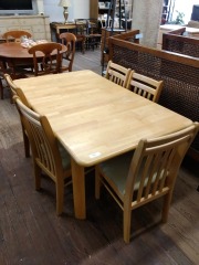 Pine Table Set & 4 Chairs