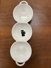 3 Bowl Dip\/Snack Dish (white)