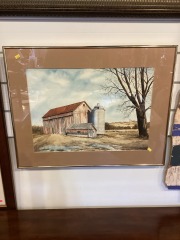 Framed Farm Scene