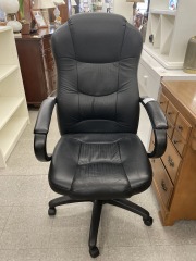 Black Leather Office Chair