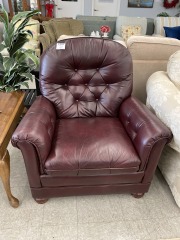 Maroon leather Chair