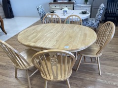 Pine Round Table & Chairs