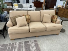 Tan 3 Seat Couch