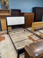 Black & White Modern Full Bed Frame