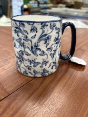 White Floral Mug