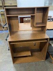 Wood Look Cabinet Desk