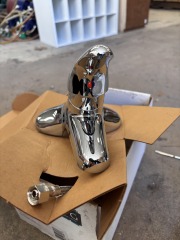Chrome Finish Bathroom Sink Faucet