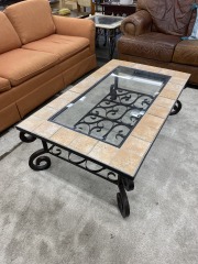 Tile & Metalwork Coffee Table