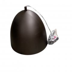 E Lighting Chocolate Brown Pendant Light
