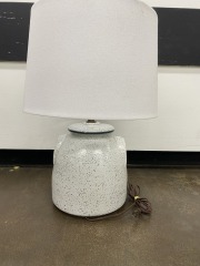 Speckle Glazed Stoneware Lamp