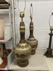 Brutalist MCM Bad-Boy Lamp Each (For Restoration)