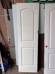 2-Panel Off-White Closet Door