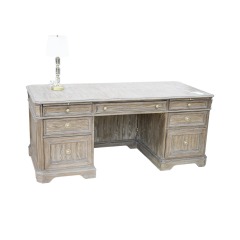 Greige Home Office Computer Credenza Desk