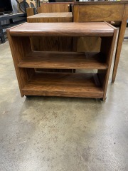 Mini Wood Look Rolling Shelf