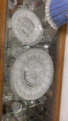 Vintage Federal Glass Haritage Clear Plates (Set of 6)