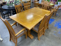 Y2K Design Set of 6 Chairs & Dining Table