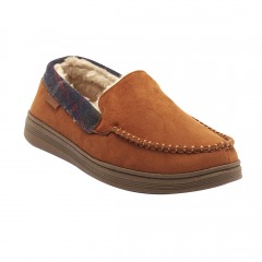 2447 Y3| COLE HAAN Faux Fur Lined Microsuede Slipper (Men)